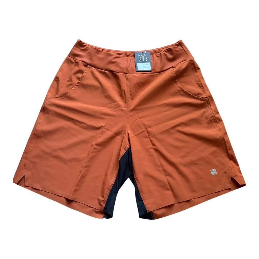NWT Malo Republic Men's Arvo Performance Shorts Unlined Rust Size Small